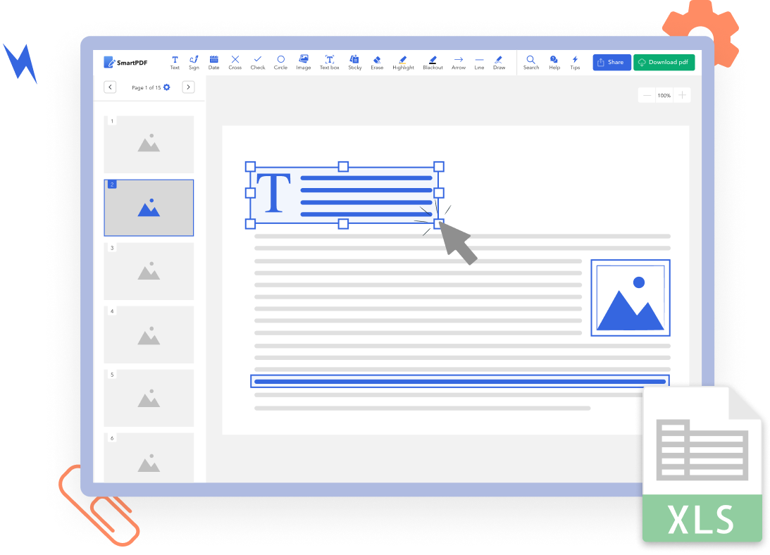 Como exportar um ficheiro PDF para uma imagem em Excel?